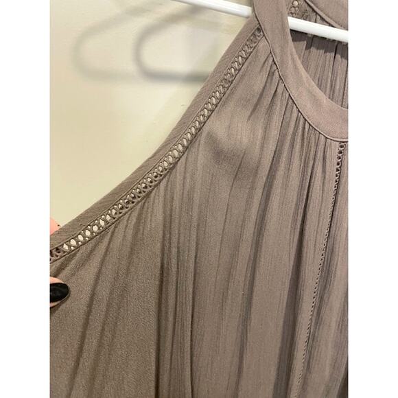 TORRID Brown Sleeveless Flair Light Back Button-Up Women Shirt Size 1X - Picture 8 of 9